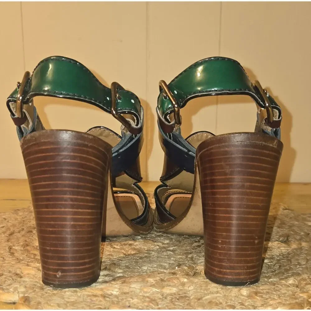 Prada Patent Leather Slingback Sandals Size EU 36 1/2 - US Size 6 - Picture 7 of 16
